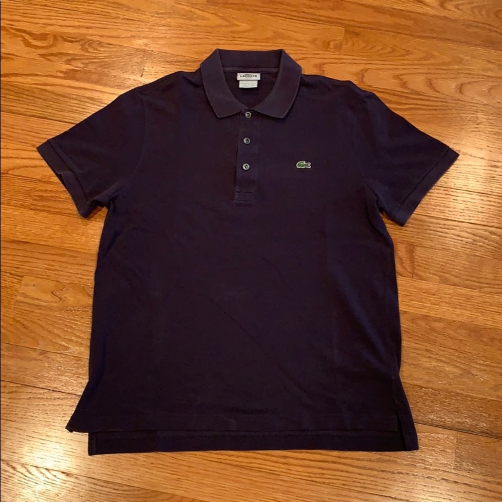 Lacoste Navy Short Sleeve Polo